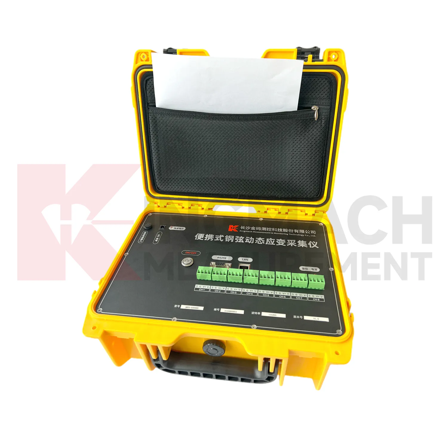 Portable Vibrating Wire Dynamic Strain Acquisition Readout JMYD-6008BX